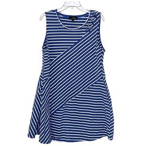 Suzanne Betro striped fit and flare summer dress size 1X